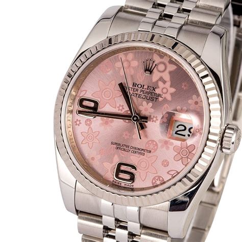 pink flower rolex|pink rolex price.